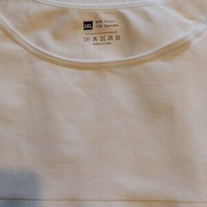 3XL Woman's Smoothing Tank‎ Shaper Tank White Shapewear Torso Trimmer